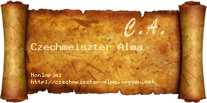 Czechmeiszter Alma névjegykártya